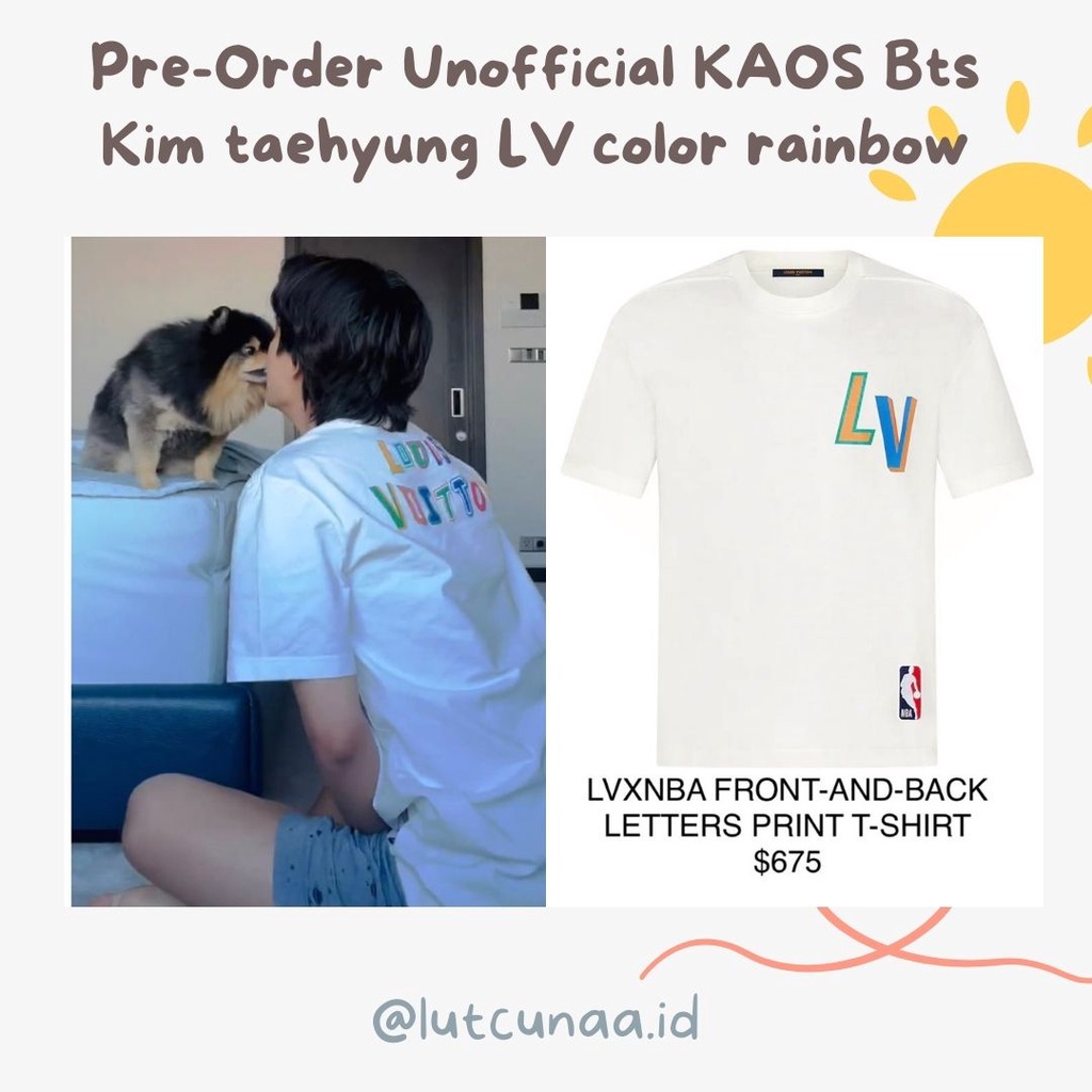 Pre-Order Unofficial KAOS Bts Kim taehyung LV color rainbow