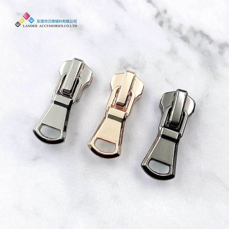 Lander Ristleting Zipper Slider Aksesoris Tas - Alloy - DS-086