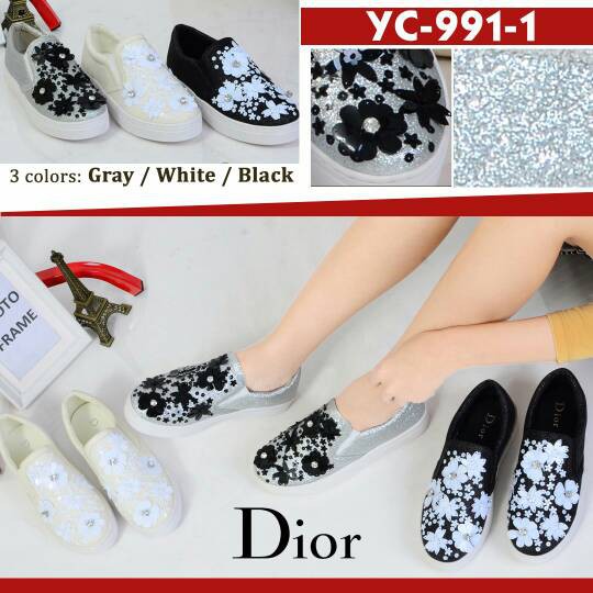 Sepatu Dior YC-991-1 wedges 4 cm size 35-40