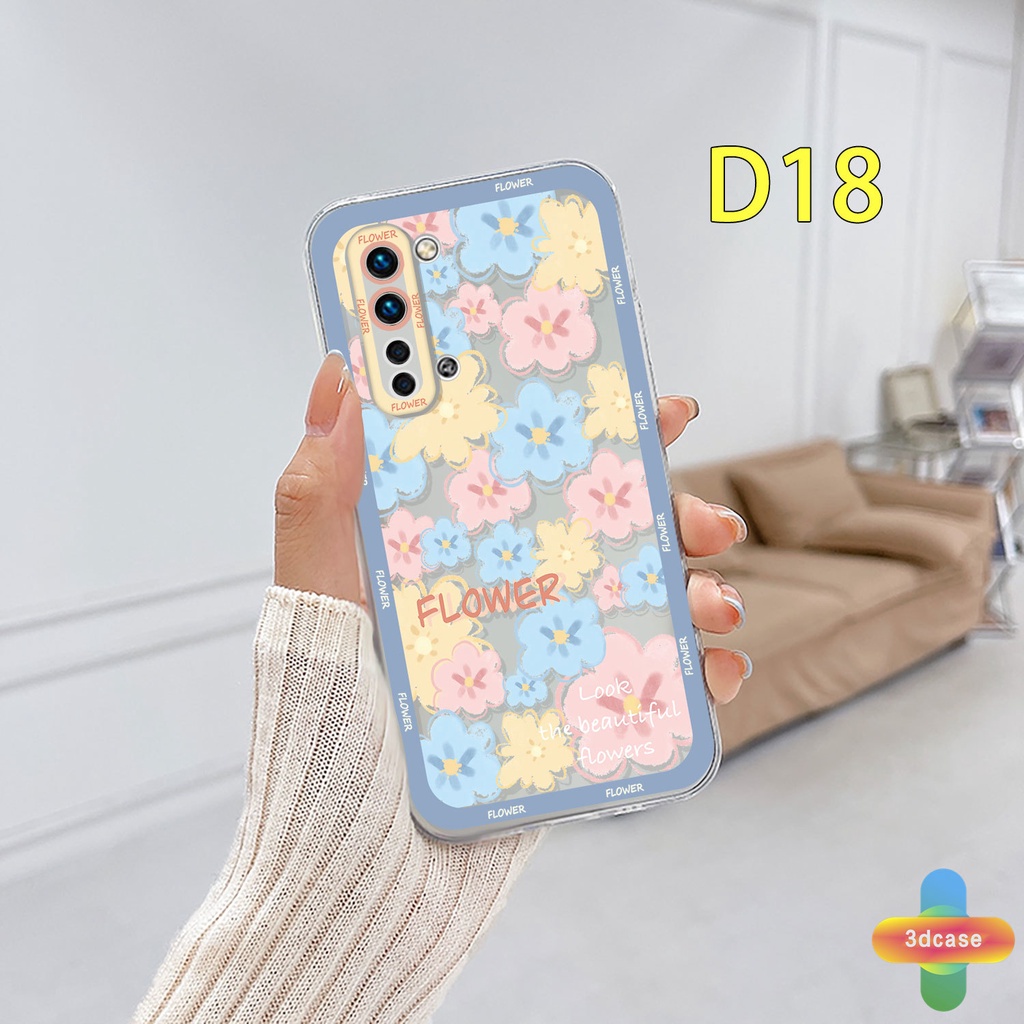 Soft Case Realme C11 2021 C21Y C31 C35 C15 C21 C25 C20 C3 C12 C2 C25S 5S 5 5S 5i C17 7i C1 C25Y C2 C3i 6i C20A realme Narzo 20 10 10A 20A 30A A7 A5S A15 A16 Y12 Y20 Y15S A03 Shockproof little oil flower Camera Lens Protection Phone Case