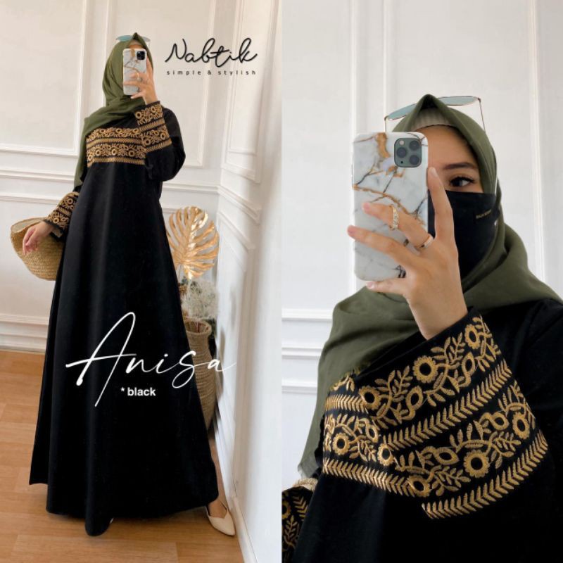 Gamis Anisa Abaya Bordir Dress Muslim Gamis Abaya Turkey Terbaru Abaya Murah Baju Muslim Arab Modern Gamis Syari Gamis Wanita Busana Muslim Wanita Terbaru Dress Putih Other Gamis Putih Bordir Gamis Pengajian Gamis Manasik Jumbo Gamis R11