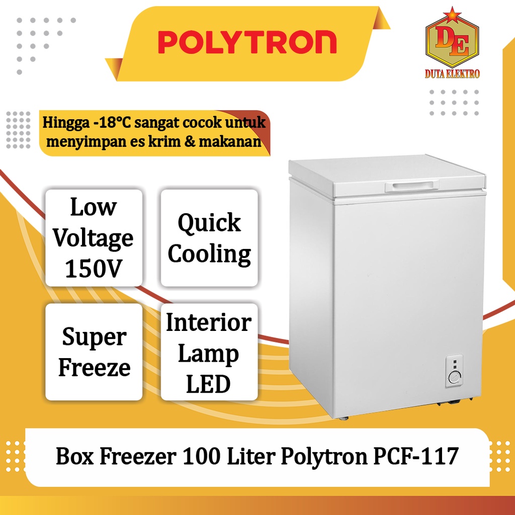 Box Freezer 100 Liter Polytron PCF-117