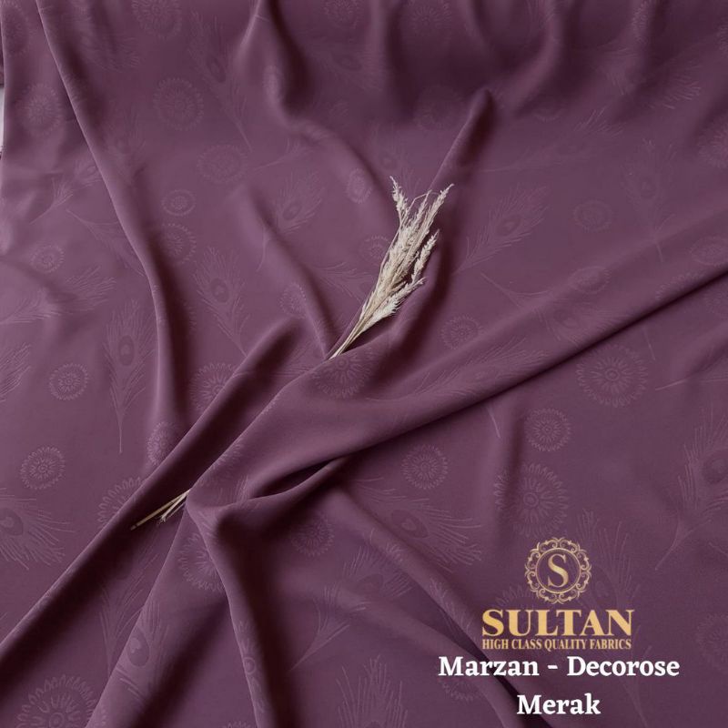 Kain Marzan Emboss Merak Banyak Warna