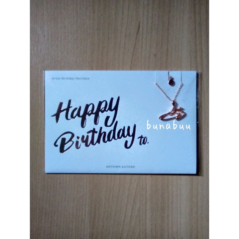 Jaehyun Birthday Necklace 2020 Rose Gold