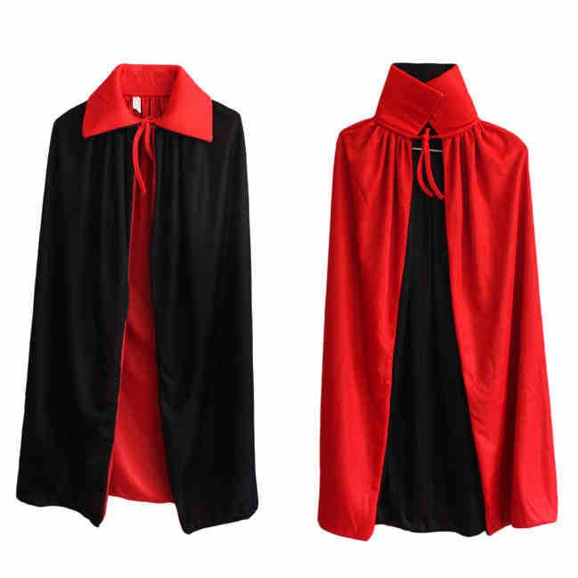 Jubah dracula vampire merah hitam Halloween