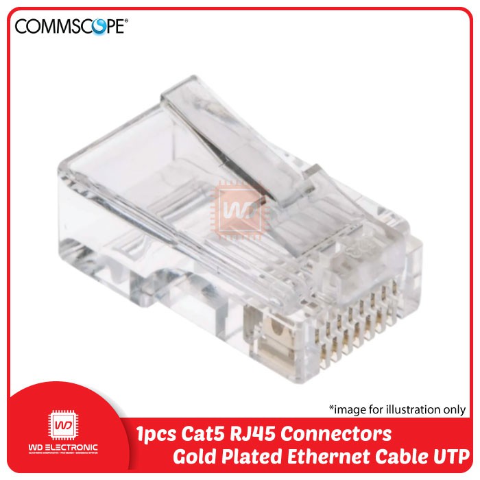 Connector RJ45 CAT5 CAT5E Ethernet Konektor CAT6 Commscope RJ45 AMP