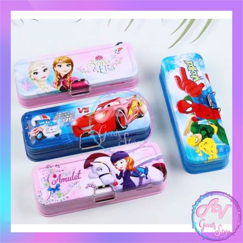 

Kotak Pensil Lock Karakter PC616-9 / Tempat Pensil Kaleng Lock Fancy