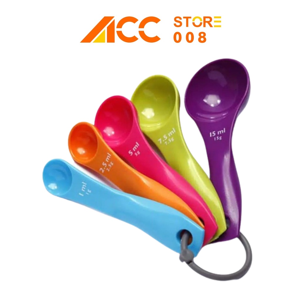 Sendok Takaran H365 Set isi 5 in 1 Kecil Measuring Spoon Alat Baking ACC