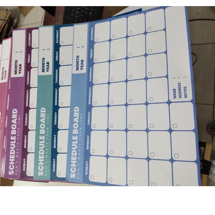 

[PREMIUM PRODUCT] Schedule Board / Schedule Board Warna Dasar dan Pastel Terlaris dan Termurah