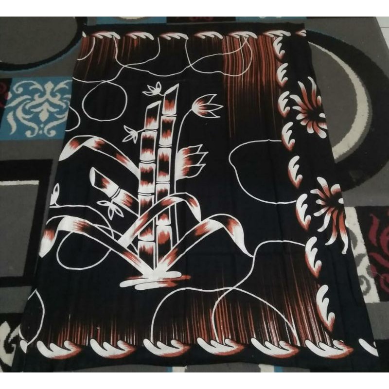 Sarung Santung Goyor Bisa Cod / Sarung Santung Motif Bambu / Sarung Batik Khas Pekalongan / Santung