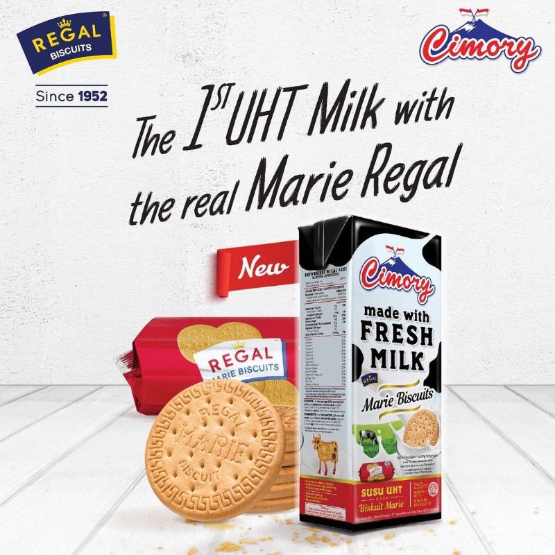 [ Halal ] - Cimory Marie Regal / Cimory Marie Biscuits / Susu UHT Rasa Regal- 250 ml