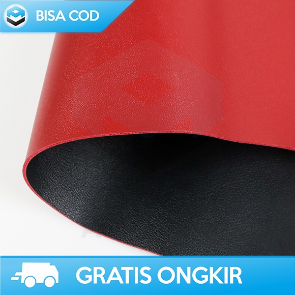 MOUSEPAD XL OFFICE KULIT SINTESIS OVERSIZE DESK MAT TAFFGO HITAM MERAH