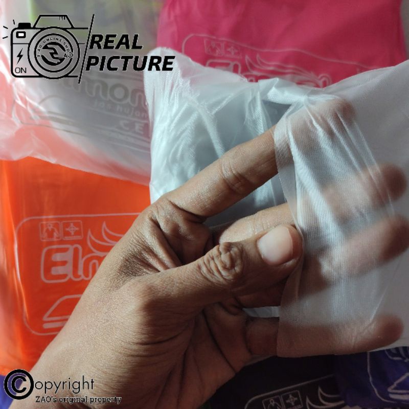 Ponco Ceria 201 | Jas Hujan Murah Elastis karet pvc bukan plastik Elmondo Ceria201 atasan saja jaket lengan panjang tanpa  Celana Portabel Hemat Mudah dibawa