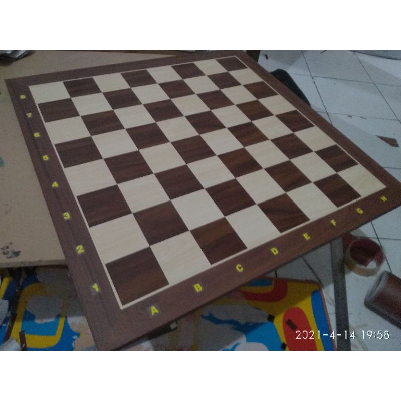 Papan catur tebal 12mm Non lipat