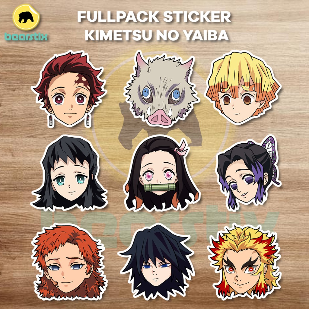 

FULLPACK STICKER KIMETSU NO YAIBA - STIKER LAPTOP DEMON SLAYER - STIKER HP ANIME -STIKER DINDING OTK