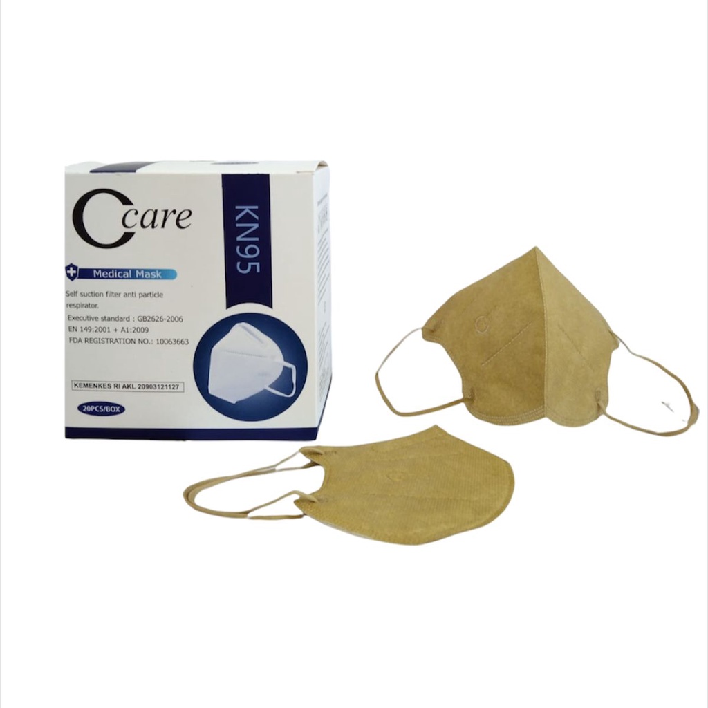 [MH] Masker Duckbill KN95 C-care Pro 5 Ply Isi 20 Pcs + Box