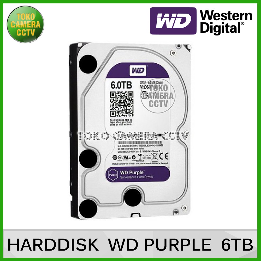 HDD WD PURPLE 6TB / Harddisk WD PURPLE 6 Terra