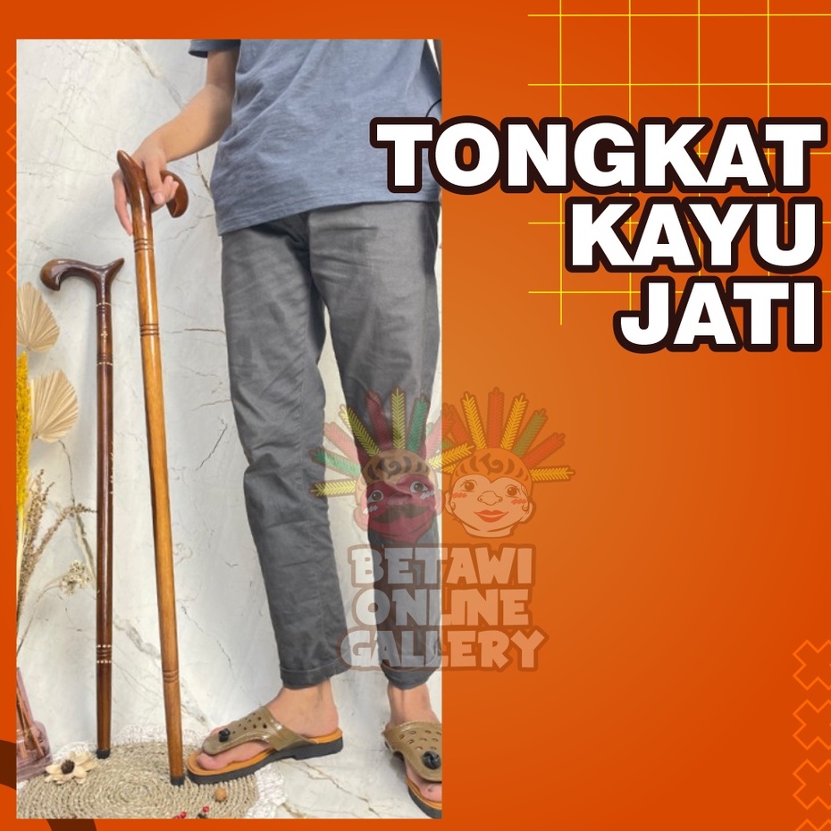 Tongkat Kayu Jati / Tongkat Kayu / Tongkat Bantu Jalan