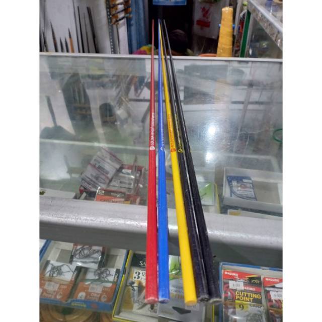 Micro Mikro Stik Viber Solid Kaku 100 cm Fiber Padat Ujung Joran Pancing Kolam Galatama Mancing