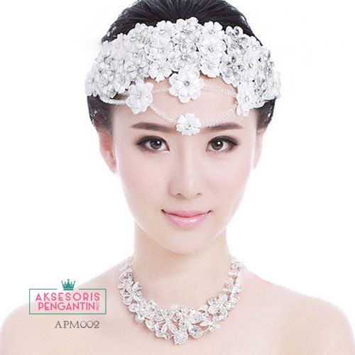 [BISA COD] TIARA PENGANTIN AKSESORIS WEDDING HIASAN RAMBUT HEADPIECE APM002