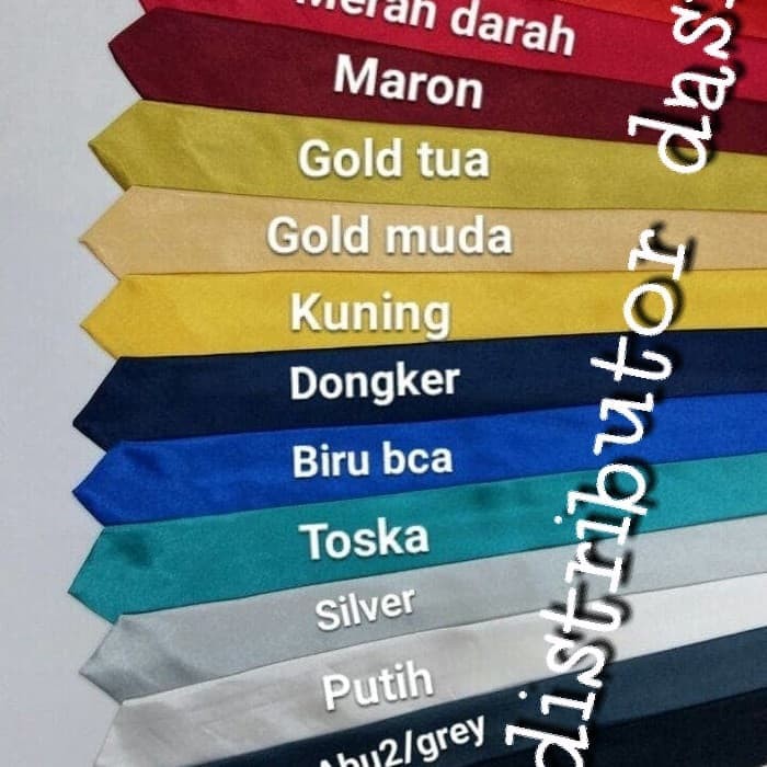 Dasi Pria Polos Satin Slim Lebar Ujung 2 Inchi Atau 5 Cm