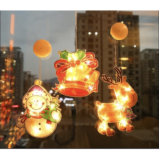 Lampu Gantung Natal Christmas Kaca Cafe Light Dekorasi XMAS Lampu Cantik LED Decorations Santa Reindeer Kabel LED READY HIASAN TUMBLR DEKORASI POHONNATAL light