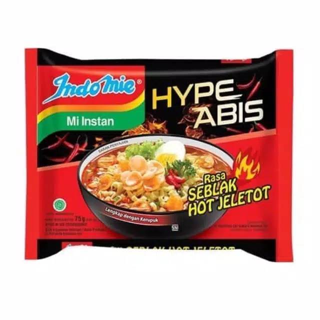 

Indomie Hype Abis Rasa Seblak Hot Jeletot 75gr per 10pcs