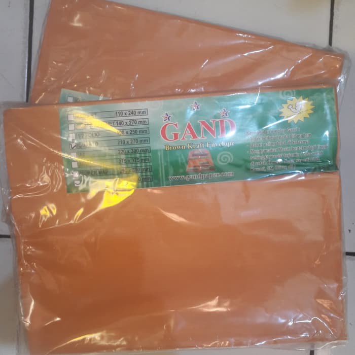 

Amplop Coklat Quarto GAND