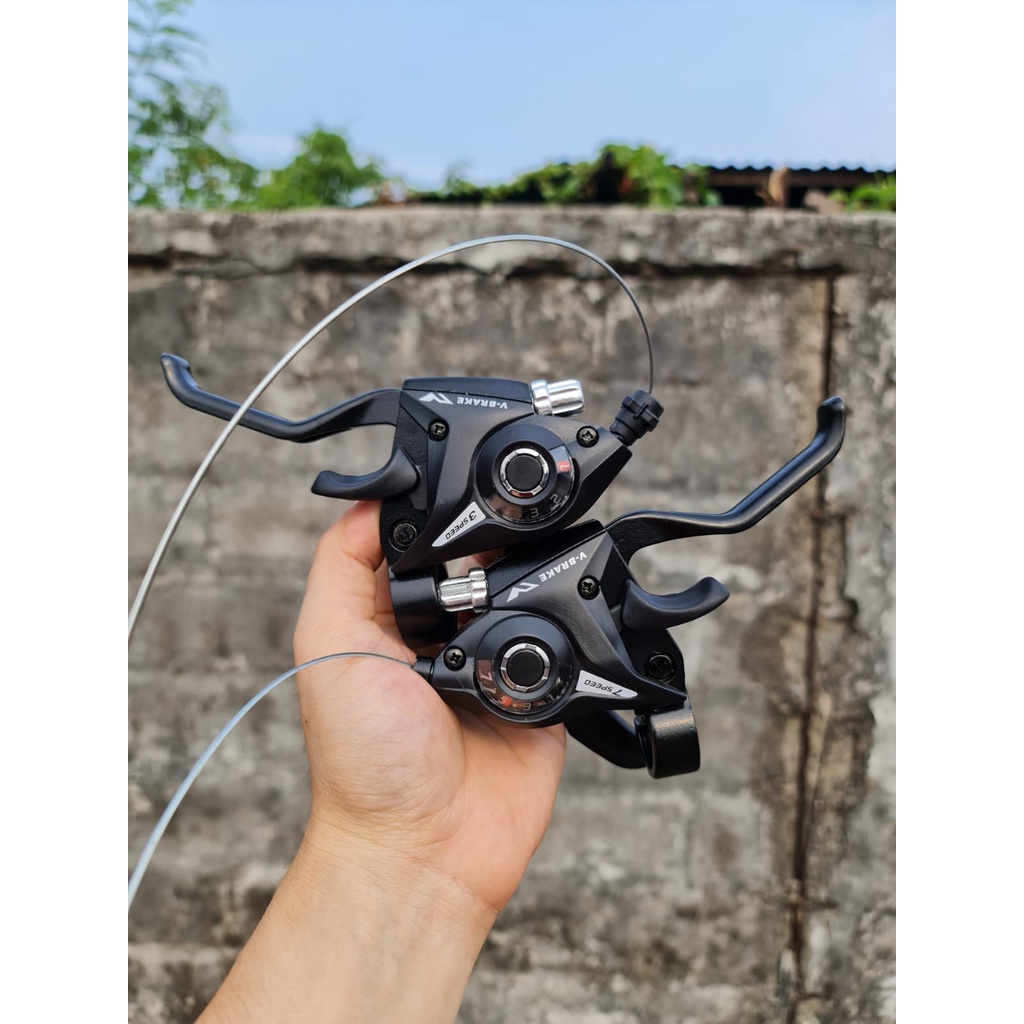 Speed Shifter Operan Gigi Sepeda Handle Brake Rem Hidrolik Sepeda 7 Speed |8 Speed