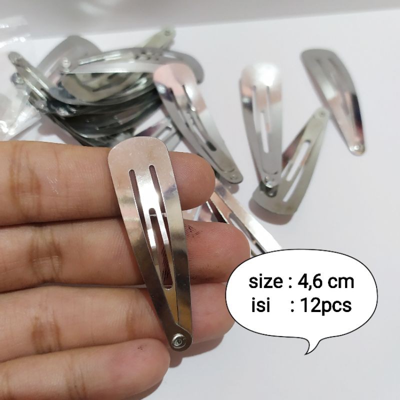 jepit tiptop 4.8 dan 5.5cm isi 12pcs / jepit cetek isi 12pcs