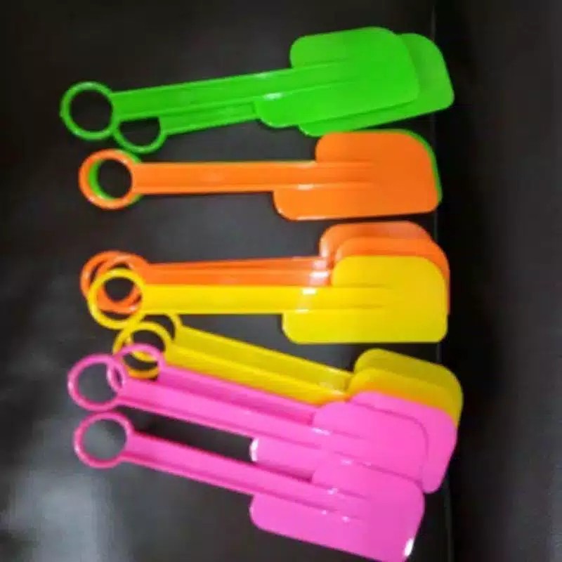 SODET SAMBAL Plastik Warna Warni Spatula Solet Polesan Cabe Souvenir 1 PCS