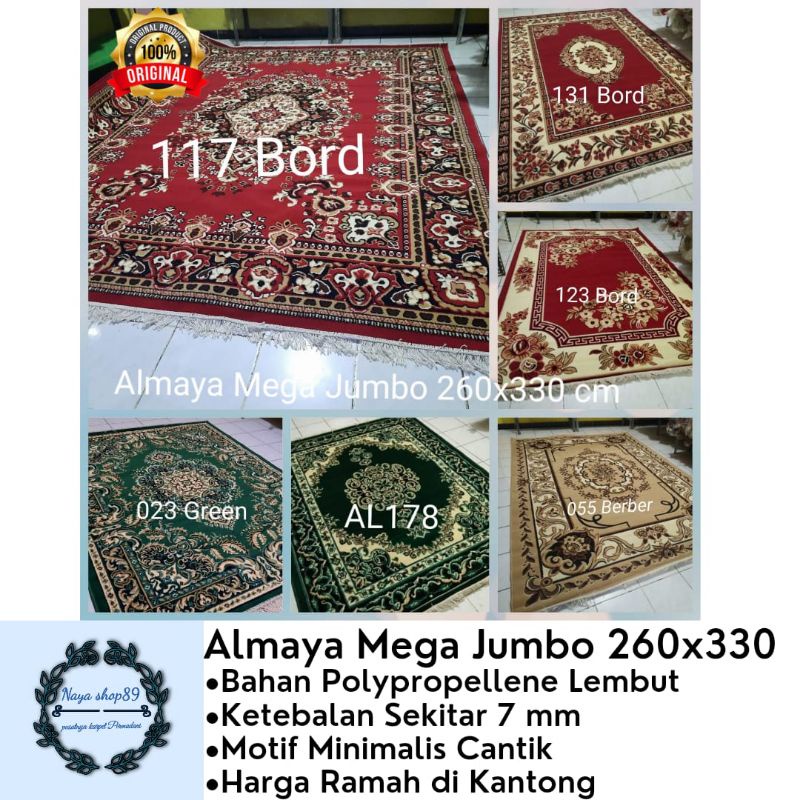 Karpet Permadani Almaya 260x330 Mega Jumbo..