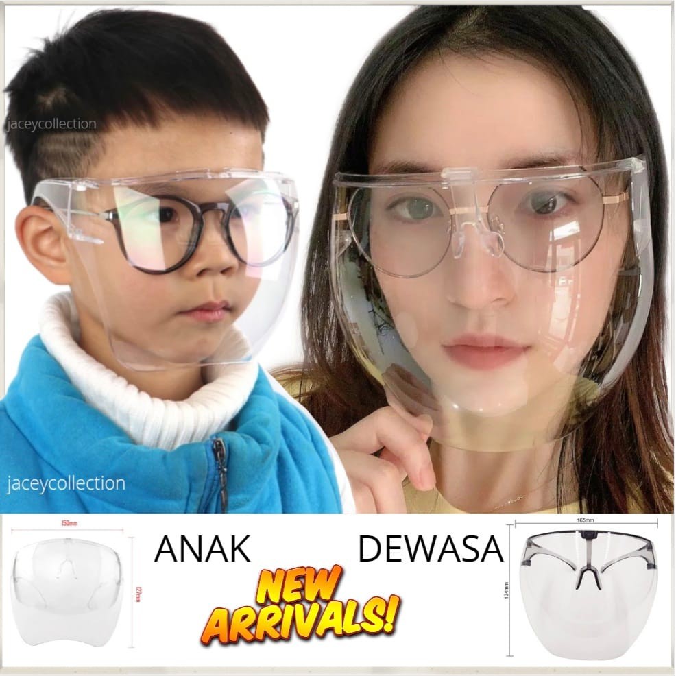 FACE SHIELD RAFFI NAGITA ORIGINAL AKRILIK FACE SHIELD ANAK ARTIS KACAMATA FULL FACE
