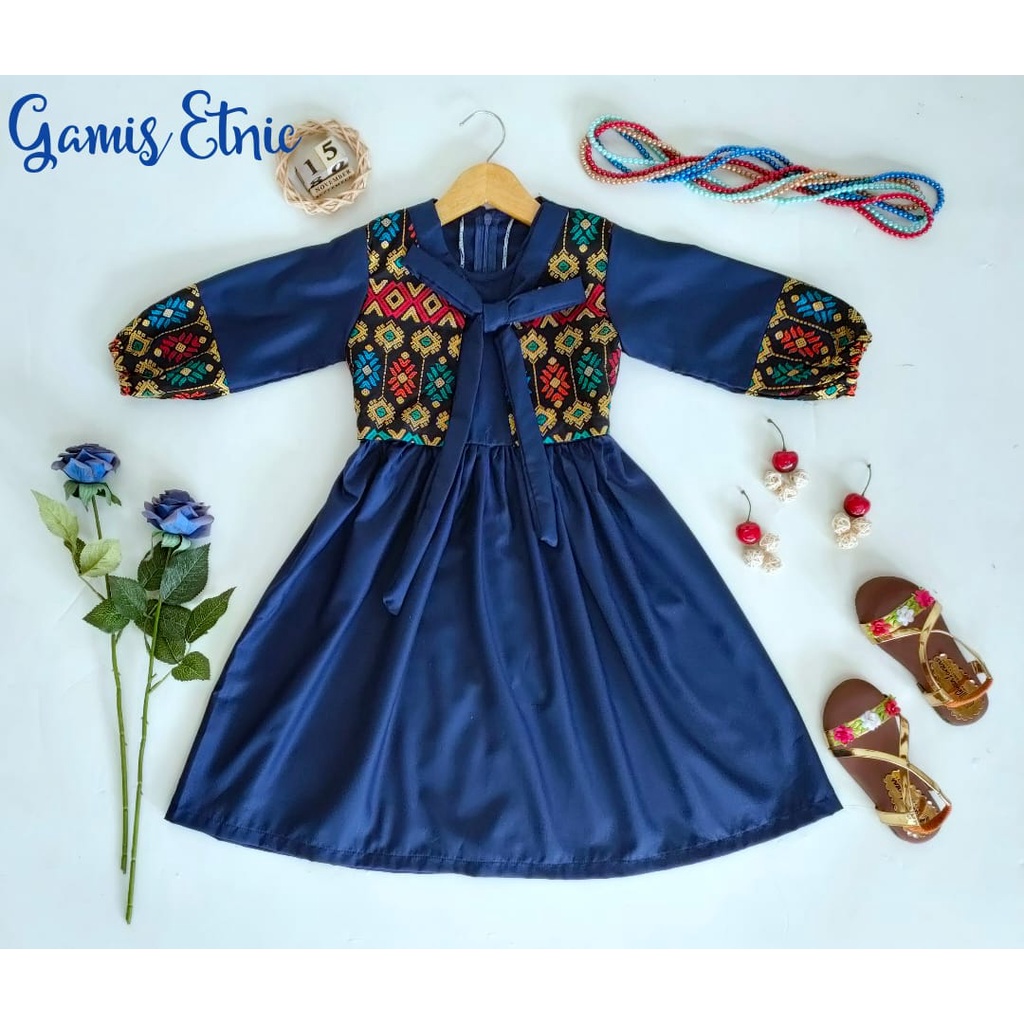 Gamis Etnic Anak Unik/Busana Muslim/Gamis Anak