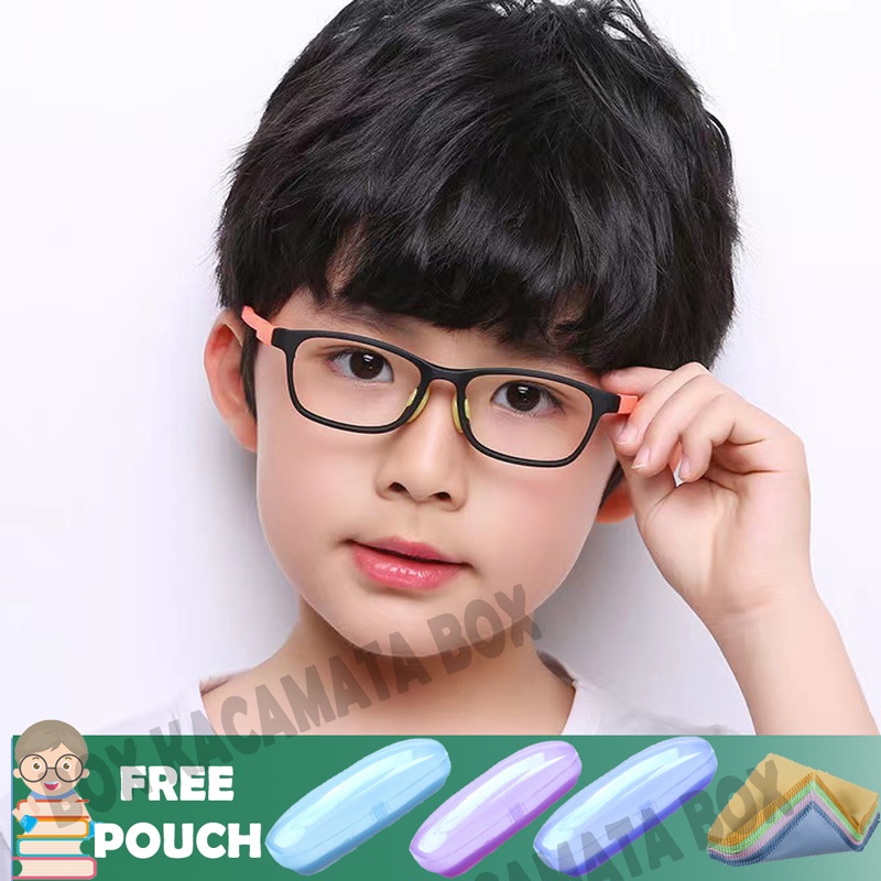 Mushto Kacamata Antiradiasi Blueray Anak Anak TR90 Lentur 2103 2105