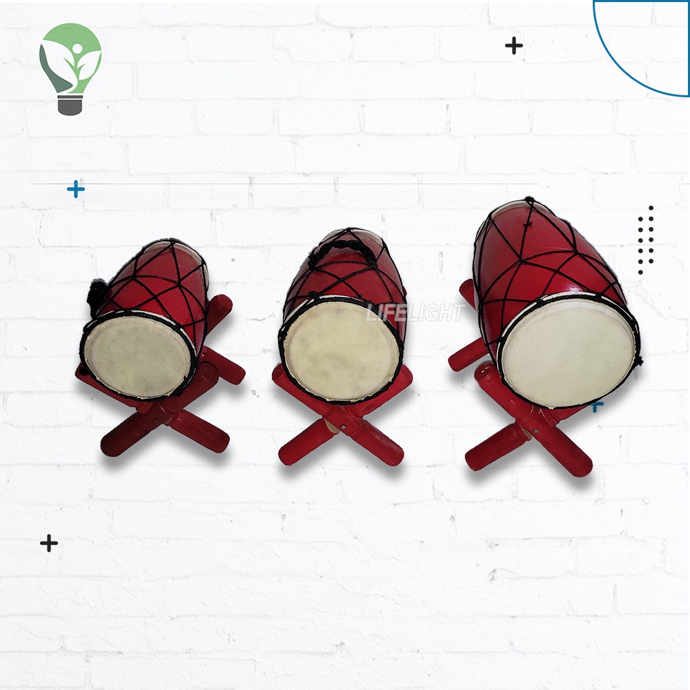 Kendang Jawa Tinggi 20 cm / Gendang Marawis Anak Ukuran Kecil / Alat Musik Tradisional Untuk Anak-An