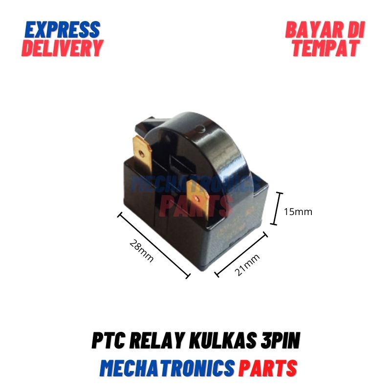 PTC RELAY KULKAS 3PIN