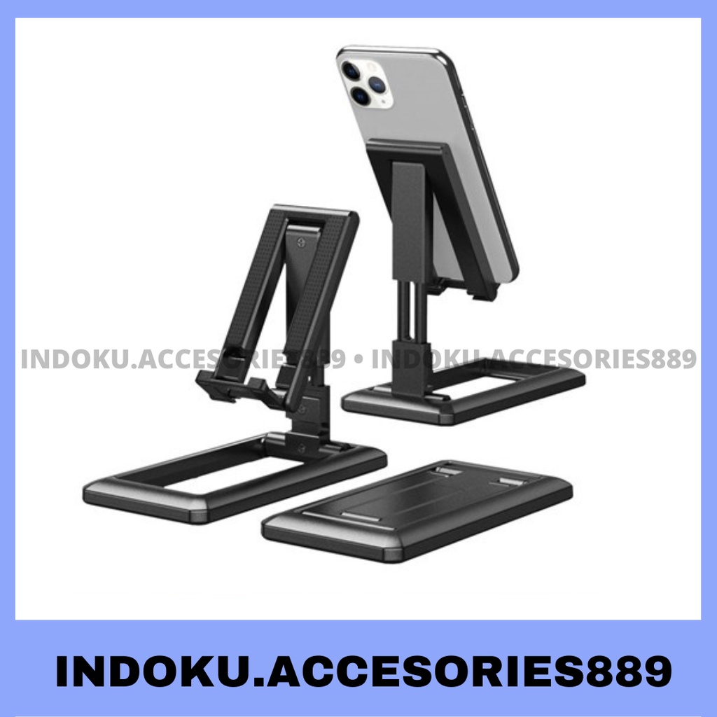 HD28 Holder Standing Meja HD-28 Tempat Portable Hp Phone Stand Slim Folding Handphone