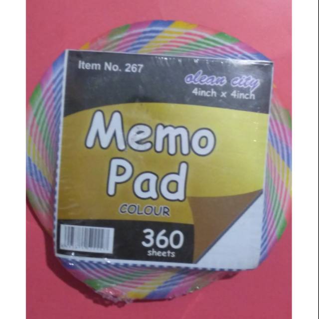 

Memo Pad colour Clean City