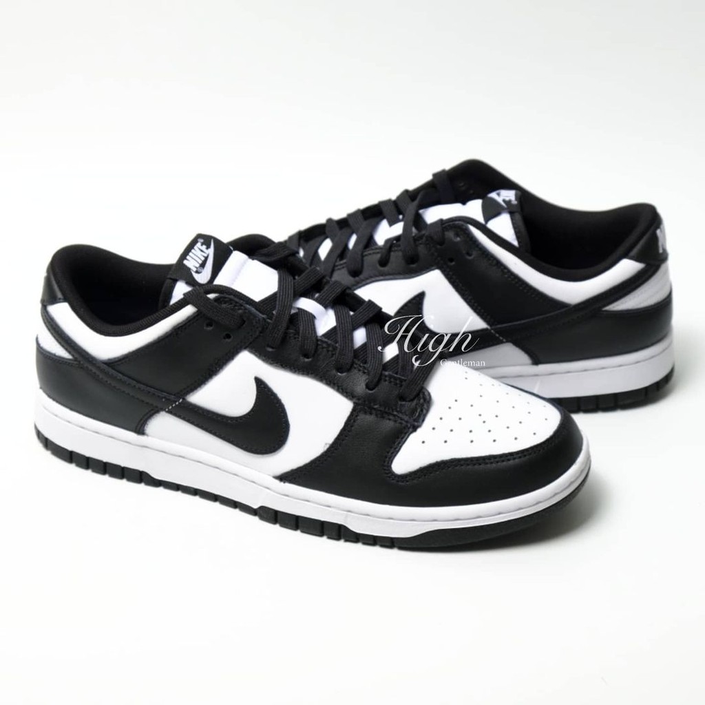black & white low dunks