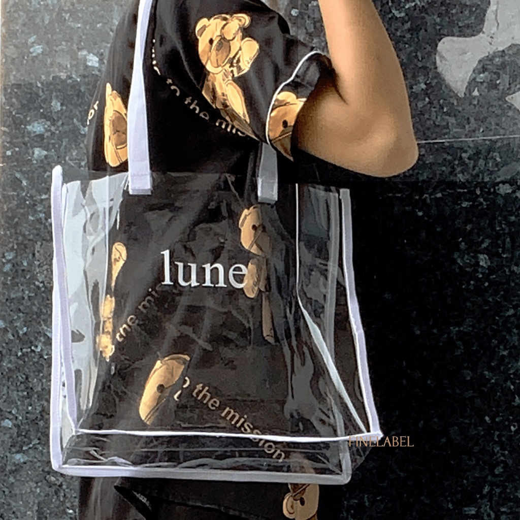 Custom Clear PVC Tote Bag Transparant Tas PVC Korea