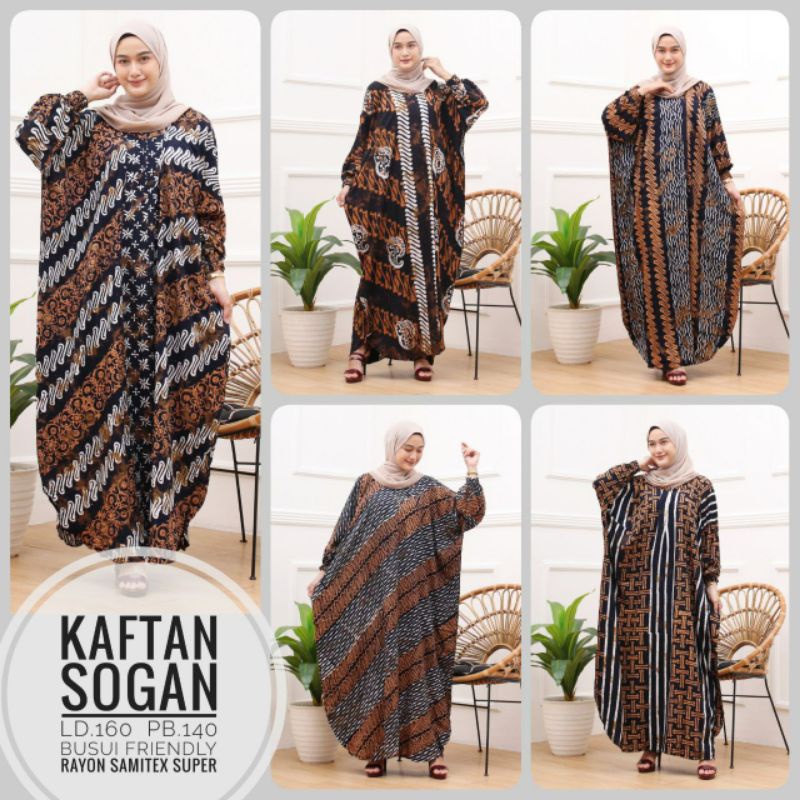 KAFTAN SOGAN || KAFTAN BATIK || KAFTAN BATIK CAP || KAFTAN BATIK SOGAN || KAFTAN KEKINIAN || KAFTAN 