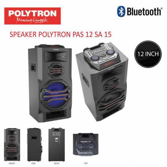 SPEAKER PORTABLE POLYTRON PAS12SA15 AUDIO PAS 12SA15 USB BLUETOOTH