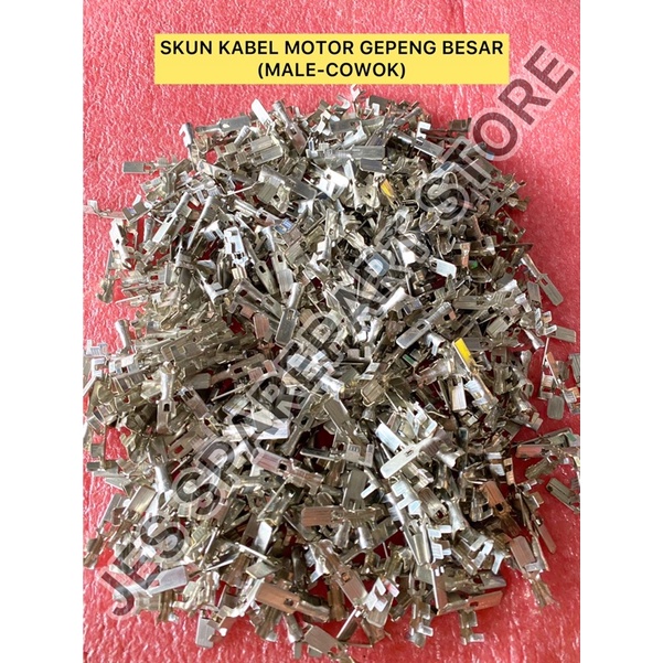 SKUN / SEKUN / TERMINAL KABEL GEPENG MALE (COWOK) BESAR