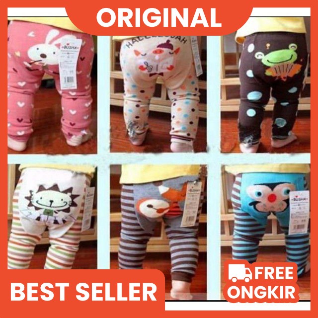 Legging Bayi busha Buka Kaki Motif Terbaru / Leging Bayi Import / Legging anak cewek 6-12 bulan / Leging anak bayi perempuan