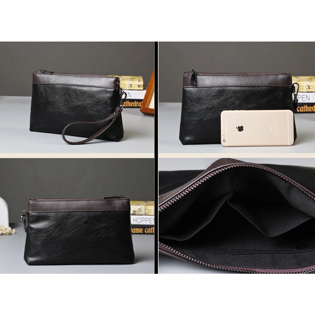 Clutch Pria Wanita Hand bag Wanita Murah / Dompet Pouch Kosmetik / Tas Tangan Kulit Tas Pria