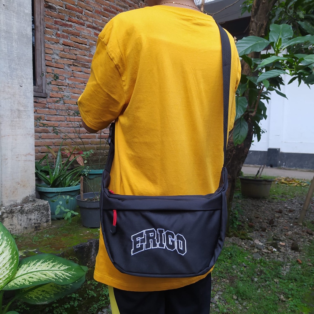 Tas selempang pria gaul kekinian bahan nilon bisa untuk tempat buku sekolah sd paud smp sma main logo bodir kwalitas premium tas bahu multifungsi