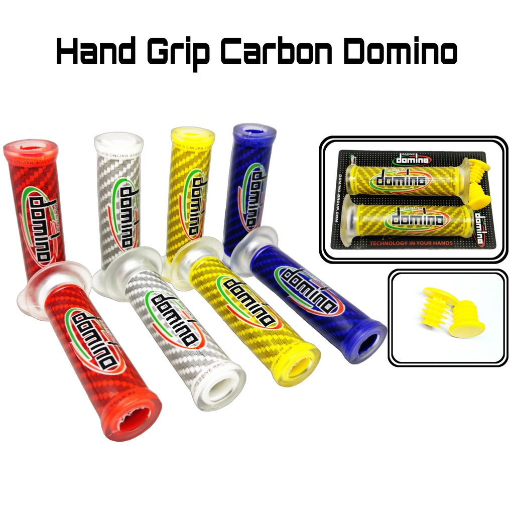 Handgrip carbon domino sisik variasi beat, scoopy, vario techno, mio smile, mio j soul gt 125 dll