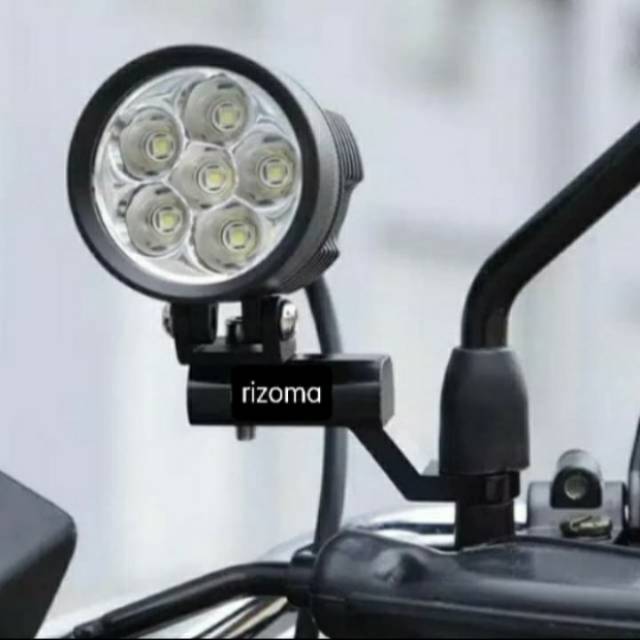 Breket lampu tempat dudukan lampu di spion universal semua motor