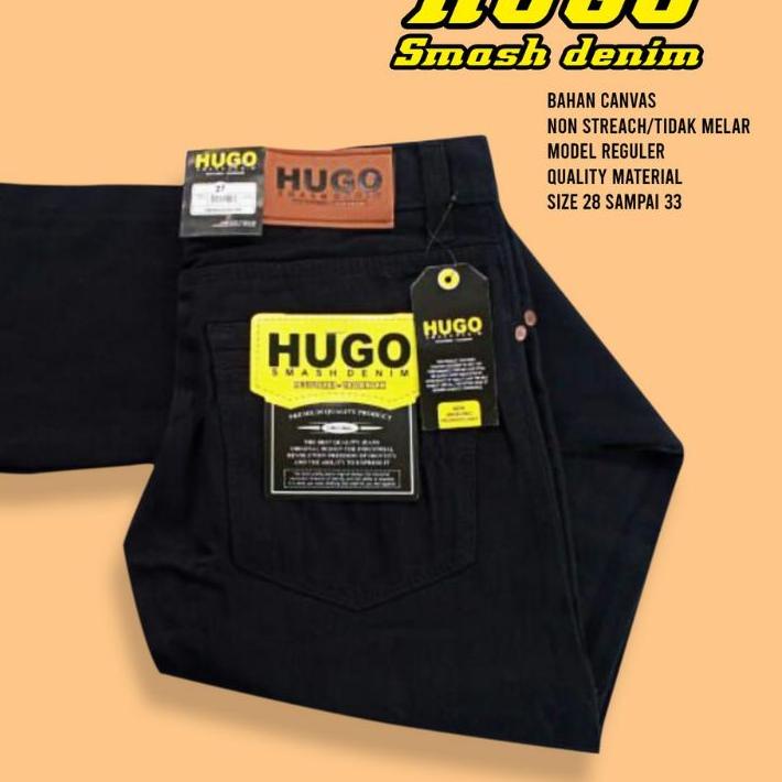 ✯ CELANA PANJANG PRIA STANDAR/BAHAN CANVAS/CELANA PANJANG PRIA REGULER/CANVAS HUGO ♂
